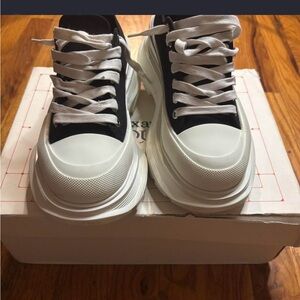 Alexander McQueen Black and White Sneakers